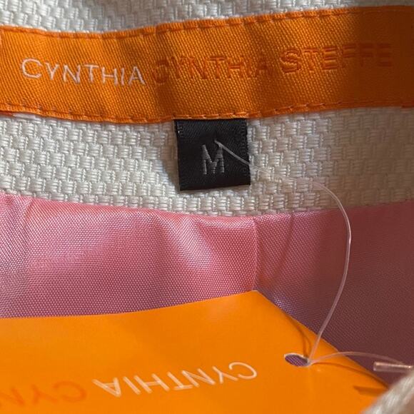 Cynthia Steffe Womens M Floral Embroidered Jacket Cream Pink NWT - Picture 6 of 8